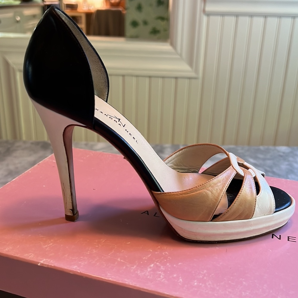 💥ALEXANDRA NEEL Eva K Tri-Color Platform Pumps 💥.